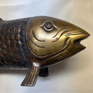Brass Fish Heavy Thick Statue